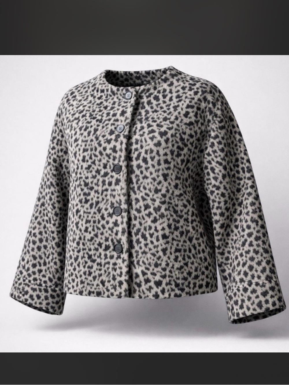 New with tags Jason Wu edit Leopard-Print Cape Jacket